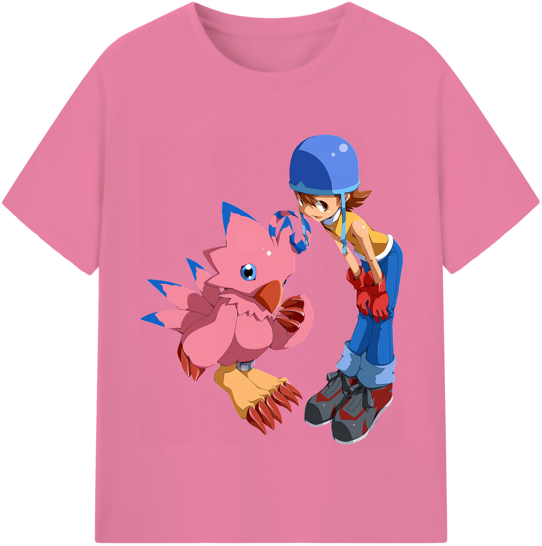（画像用） Digimon デジタルモンスター/デジモン 綿100％半袖Tシャツ（フロントプリント）
